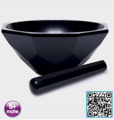 독일제 ISOLAB 마노유발, black Agate Mortars